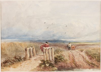Moorland with Figures by David Cox